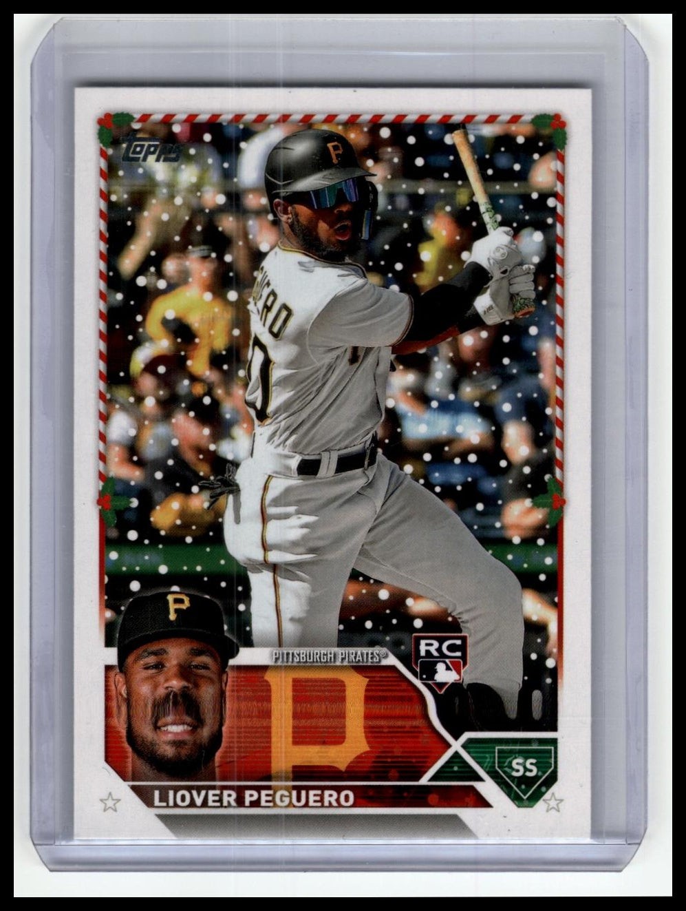 2023 Topps Holiday #H89 Liover Peguero Metallic