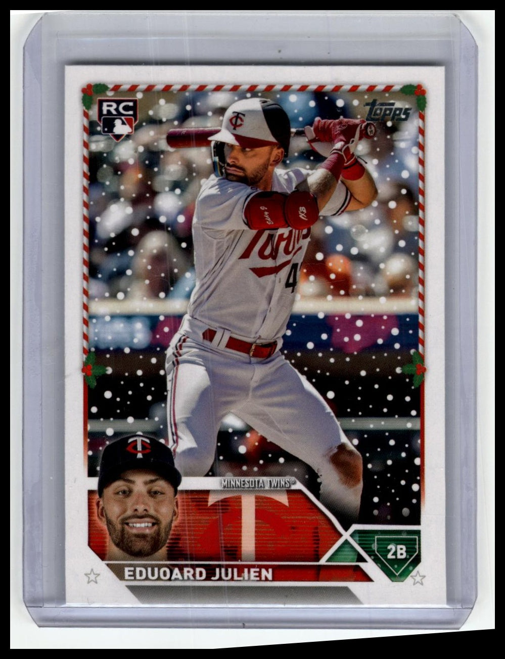 2023 Topps Holiday #H69 Edouard Julien Metallic