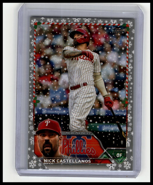 2023 Topps Holiday #H55 Nick Castellanos Metallic