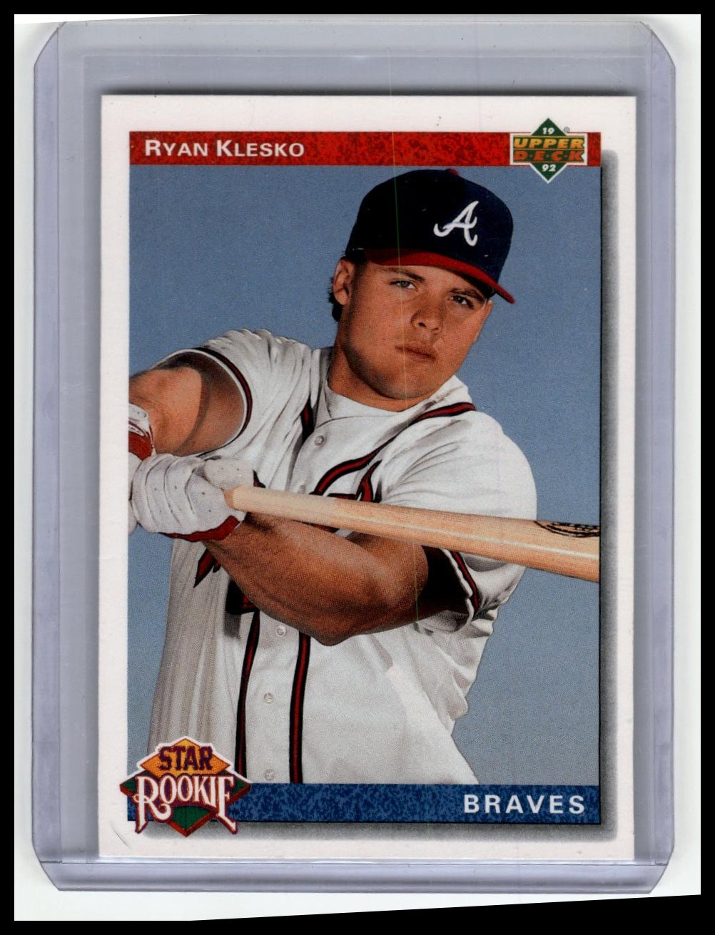 1992 Upper Deck #24 Ryan Klesko Factory Set Gold Hologram