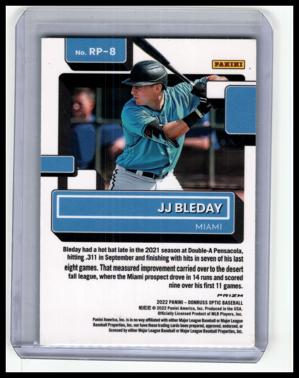 2022 Donruss Optic #RP-8 JJ Bleday Rated Prospects