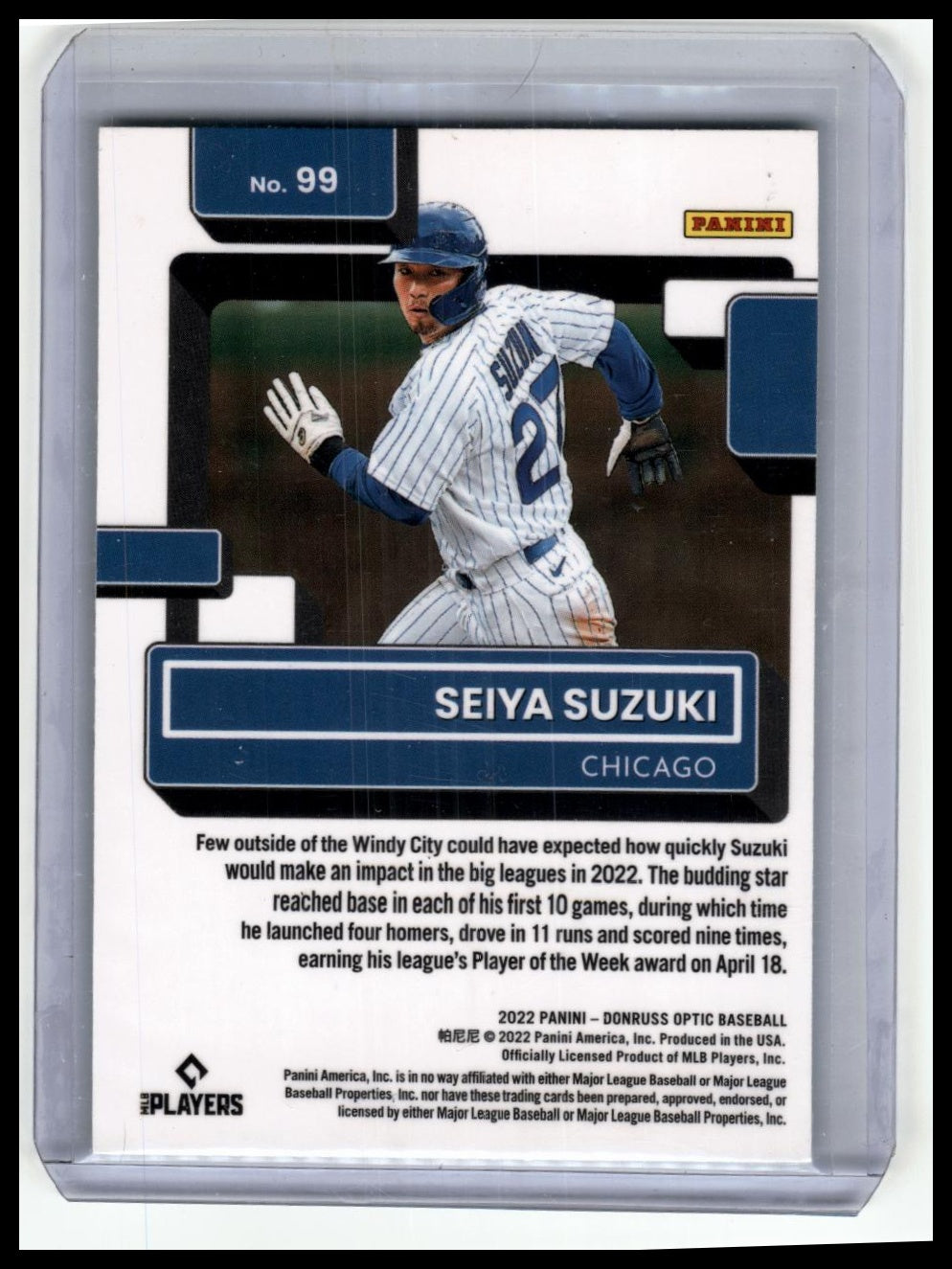 2022 Donruss Optic #99 Seiya Suzuki