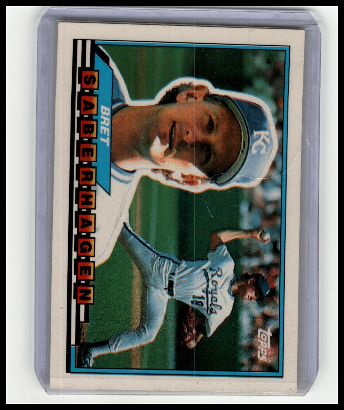 1989 Topps Big #6 Bret Saberhagen