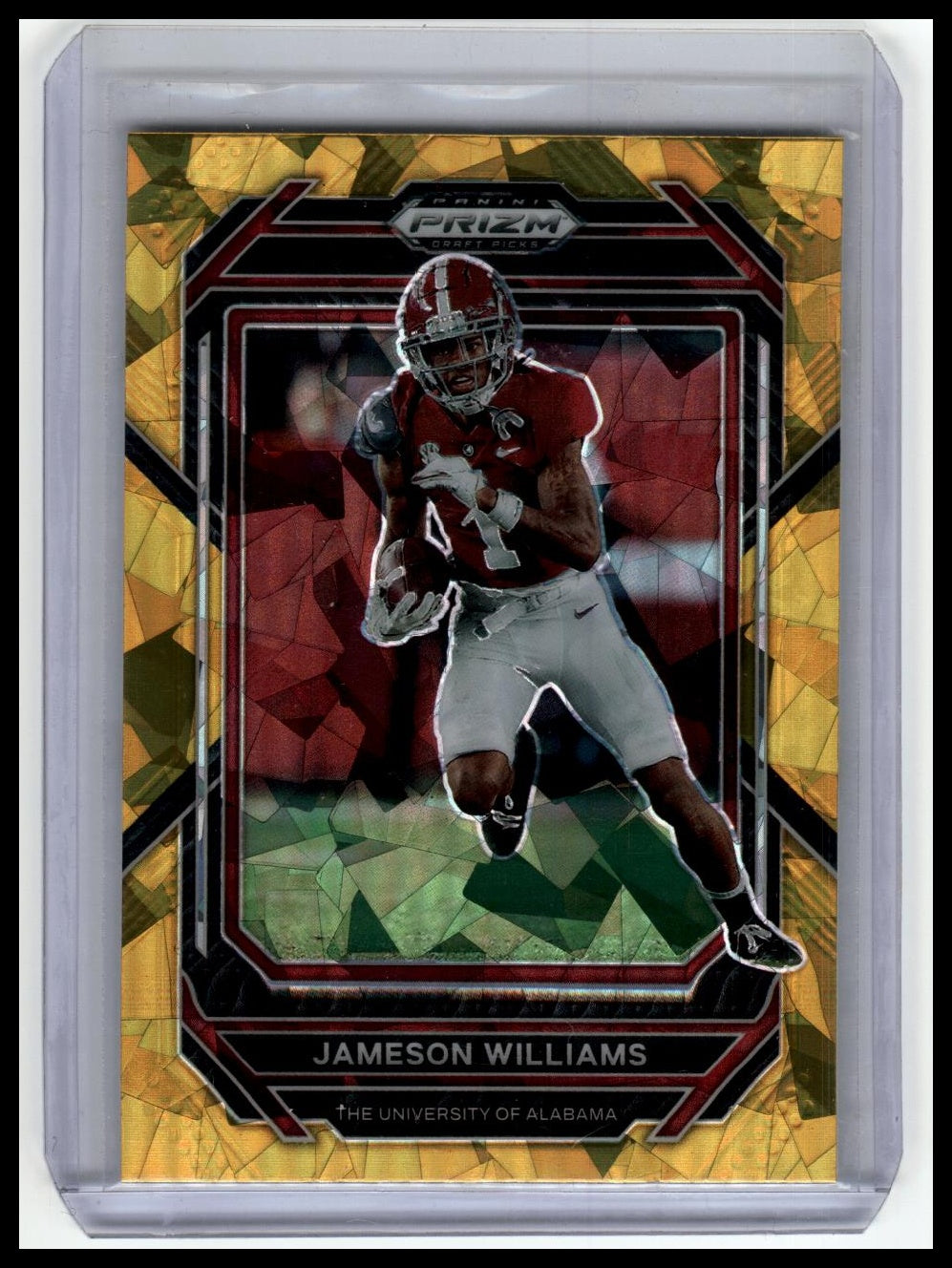 2023 Panini Prizm Draft Picks #47 Jameson Williams Prizms Red Ice