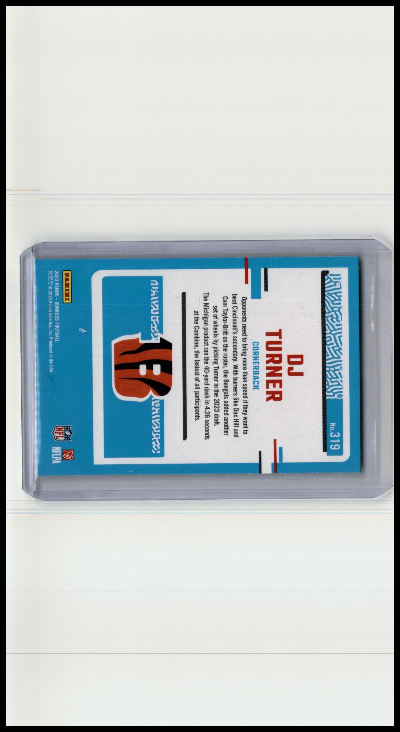 2023 Donruss #319 DJ Turner Press Proof Green
