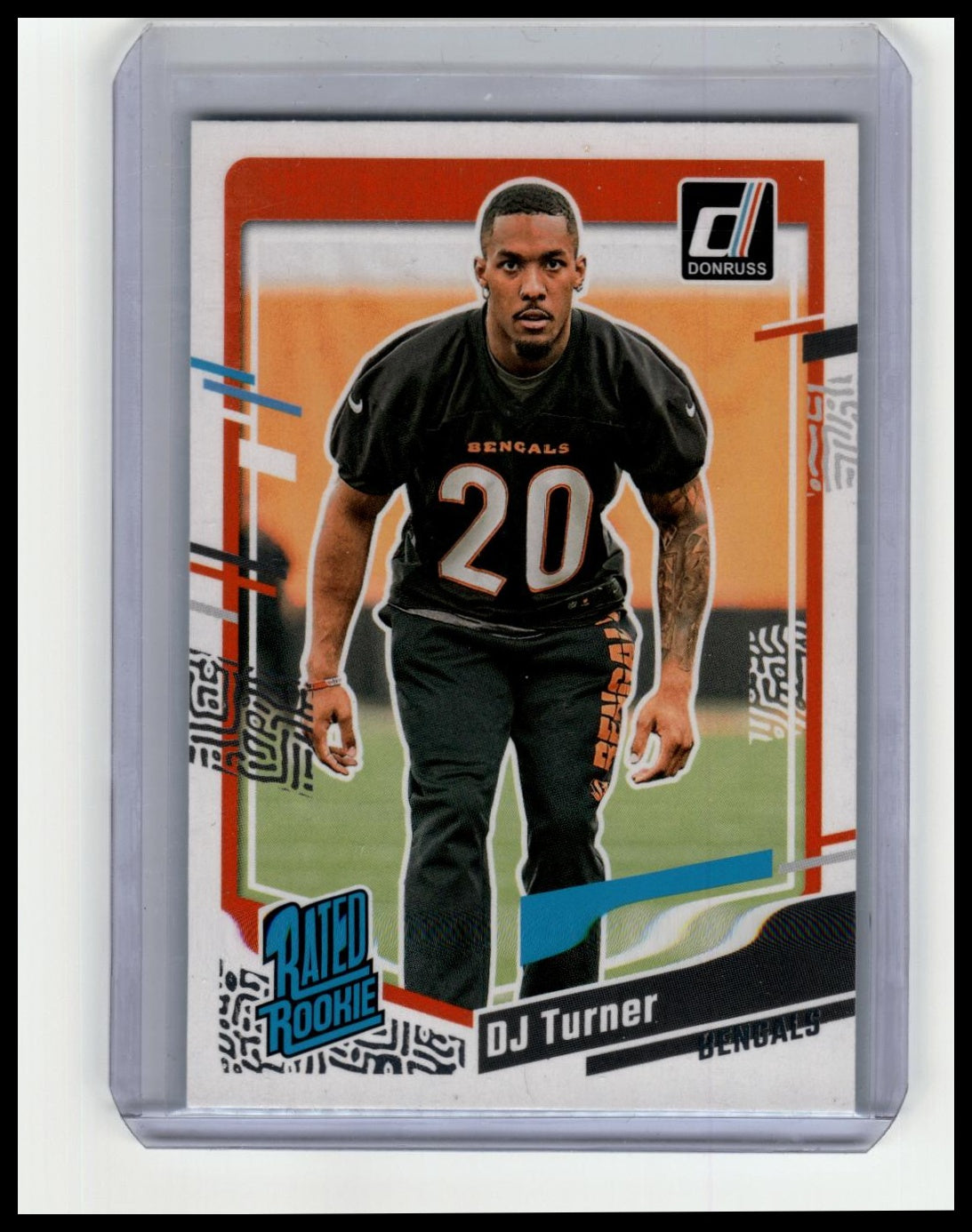 2023 Donruss #319 DJ Turner Press Proof Green