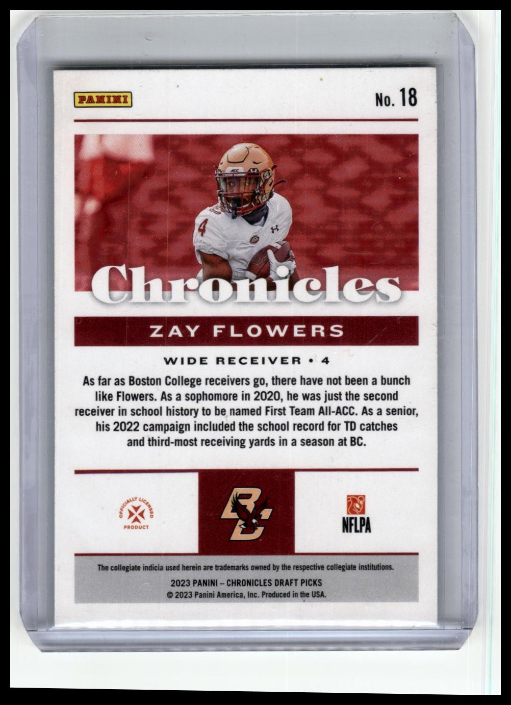 2023 Panini Chronicles Draft Picks #18 Zay Flowers