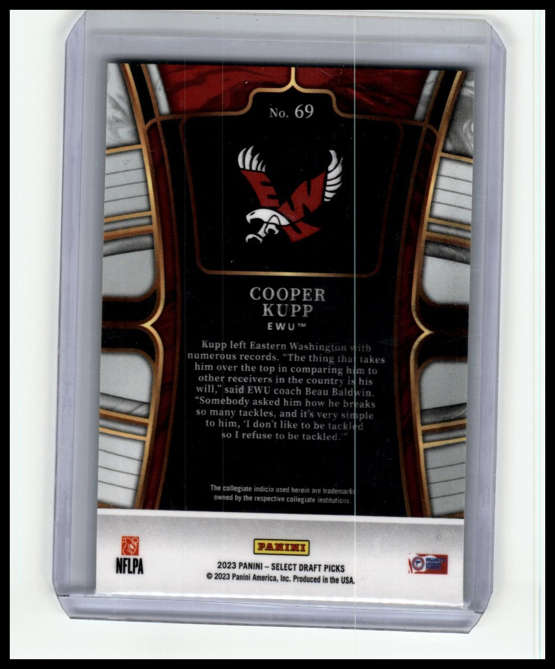 2023 Panini Select Draft Picks #69 Cooper Kupp