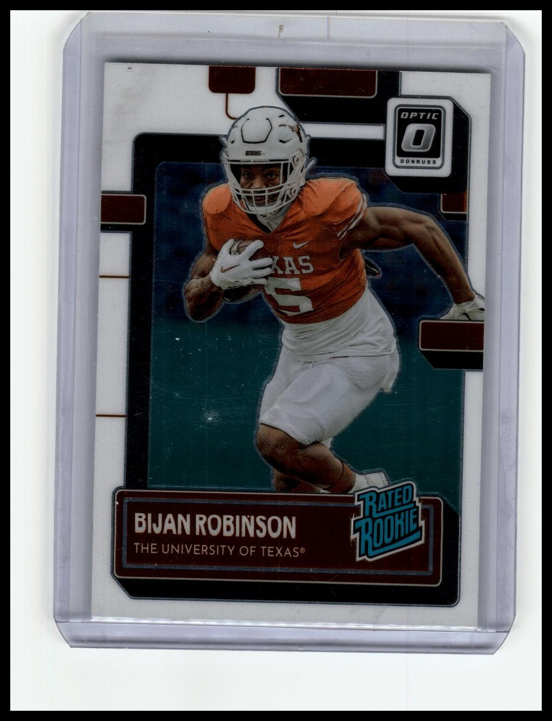 2023 Panini Chronicles Draft Picks #20 Bijan Robinson Donruss Optic Rated Rookies