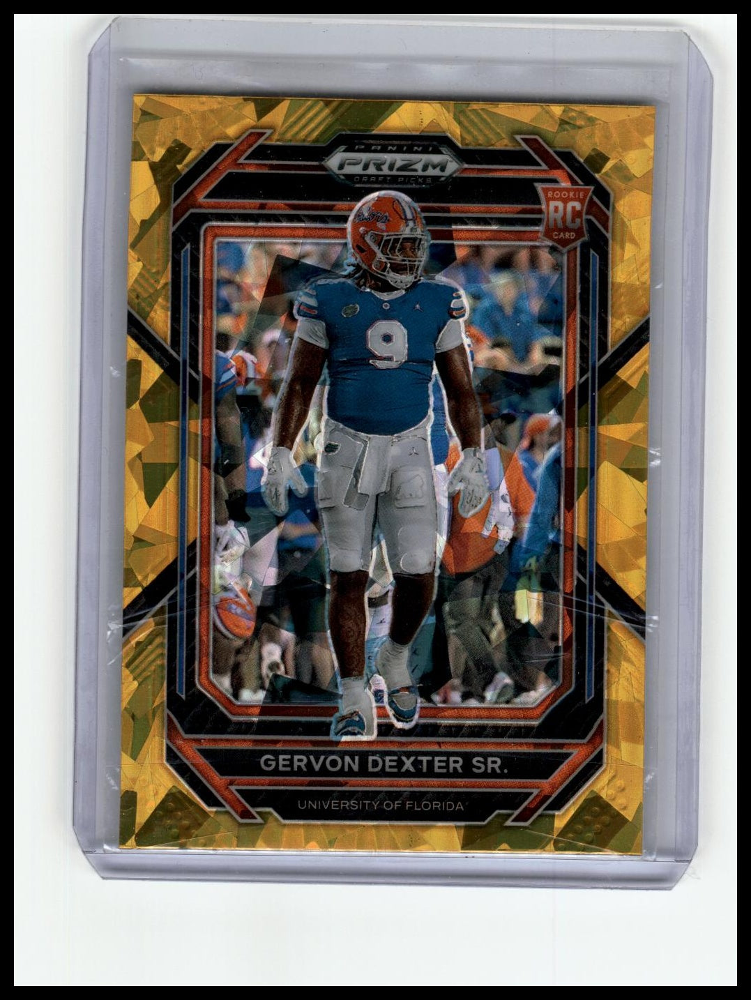 2023 Panini Prizm Draft Picks #193 Gervon Dexter Sr. Prizms Gold Ice