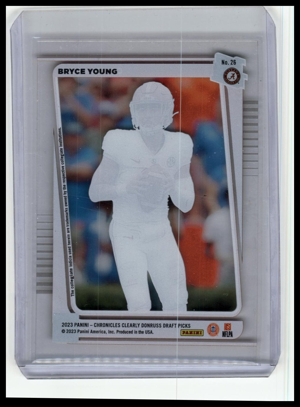 2023 Panini Chronicles Draft Picks #26 Bryce Young Clearly Donruss