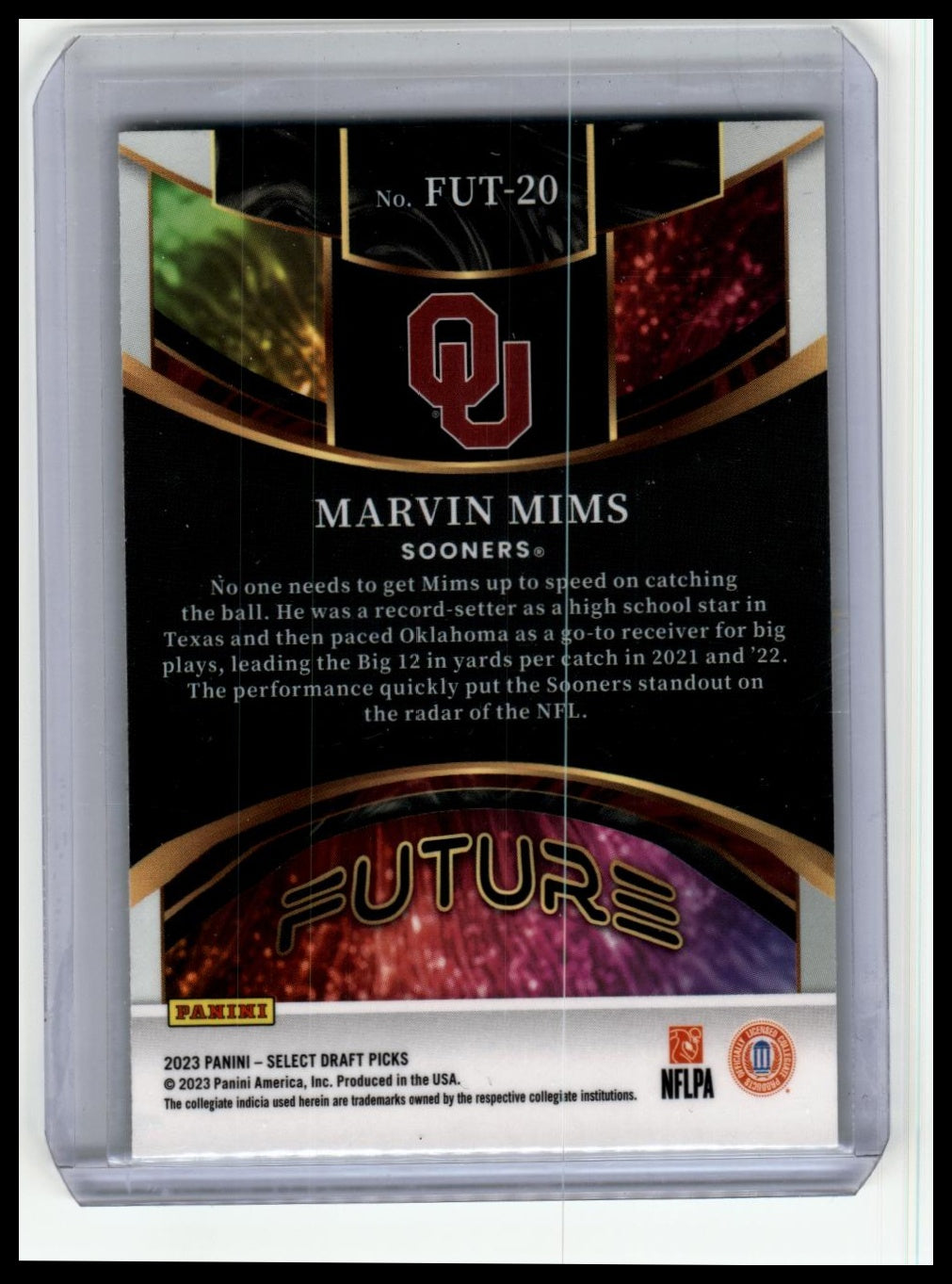 2023 Panini Select Draft Picks #FUT-20 Marvin Mims Future