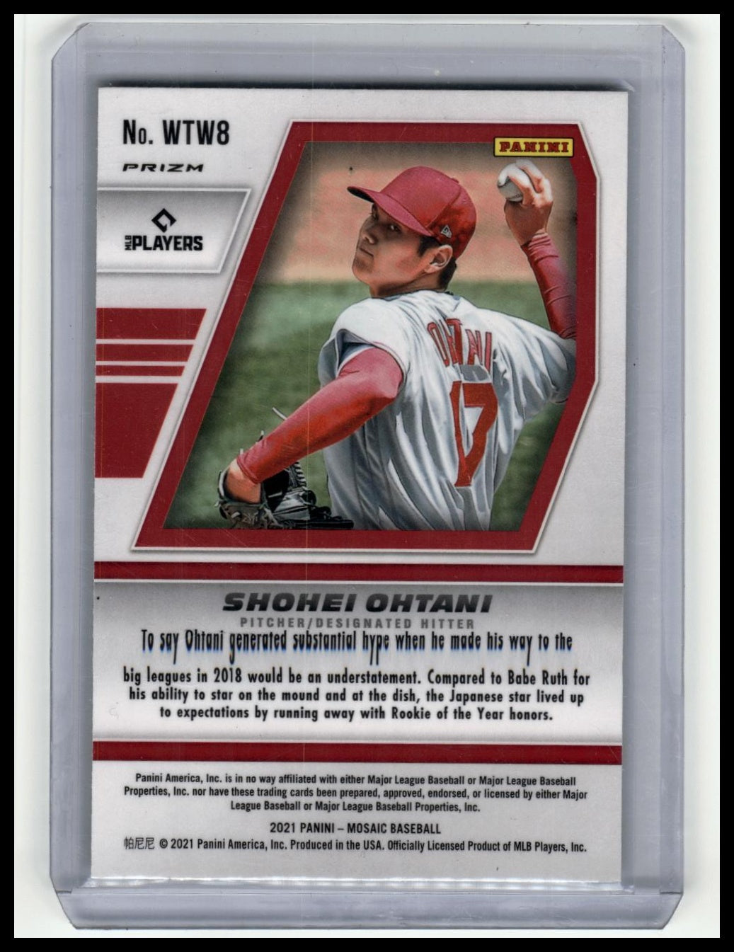 2021 Mosaic #WTW8 Shohei Ohtani