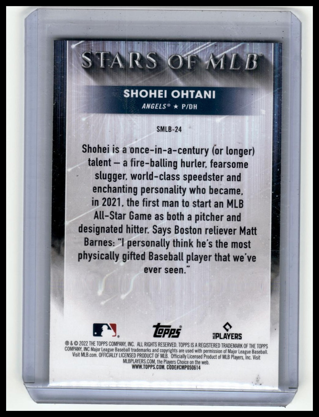 2022 Topps #SMLBC-24 Shohei Ohtani Stars of MLB Chrome