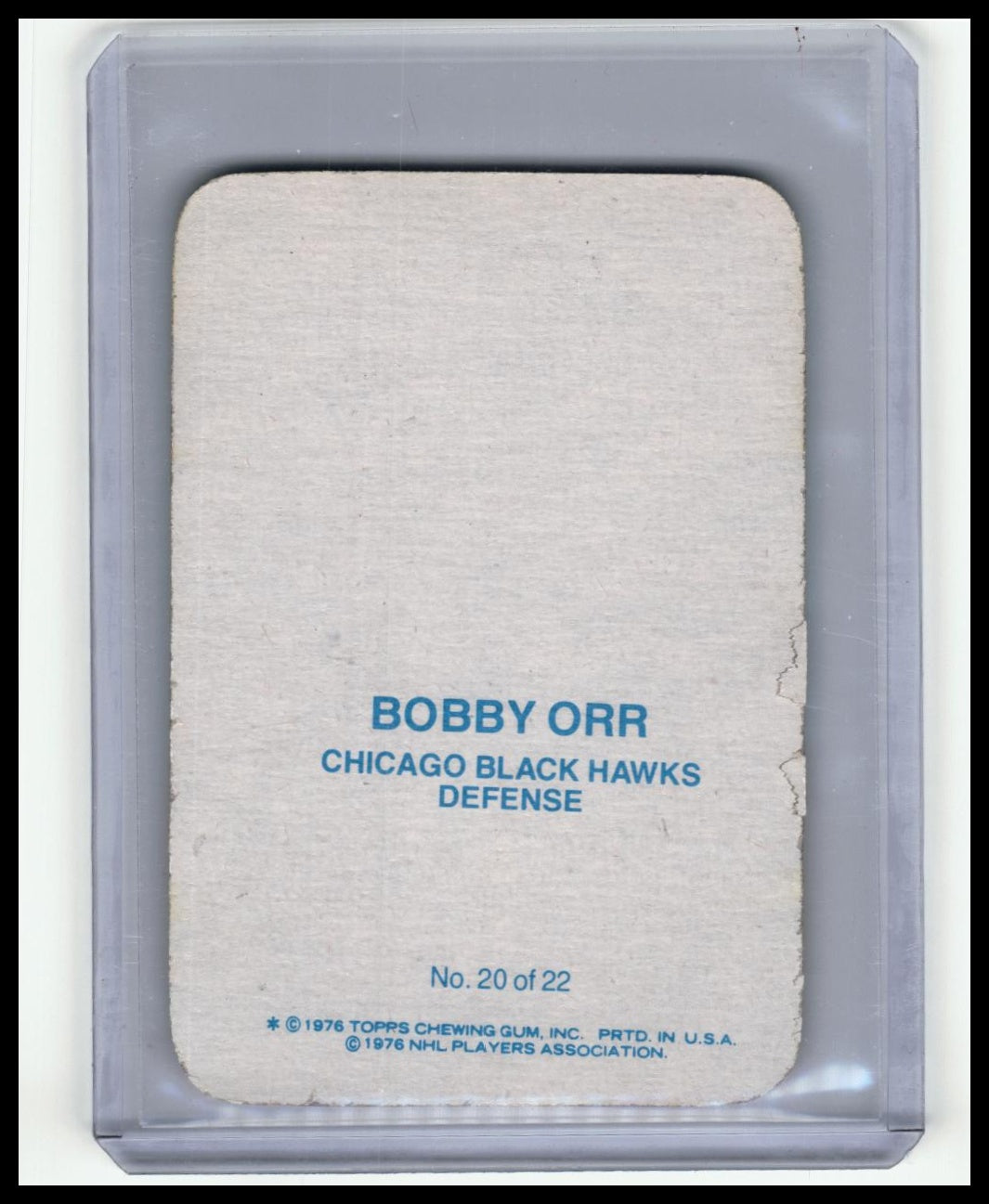 1976-77 Topps #20 Bobby Orr Glossy Inserts