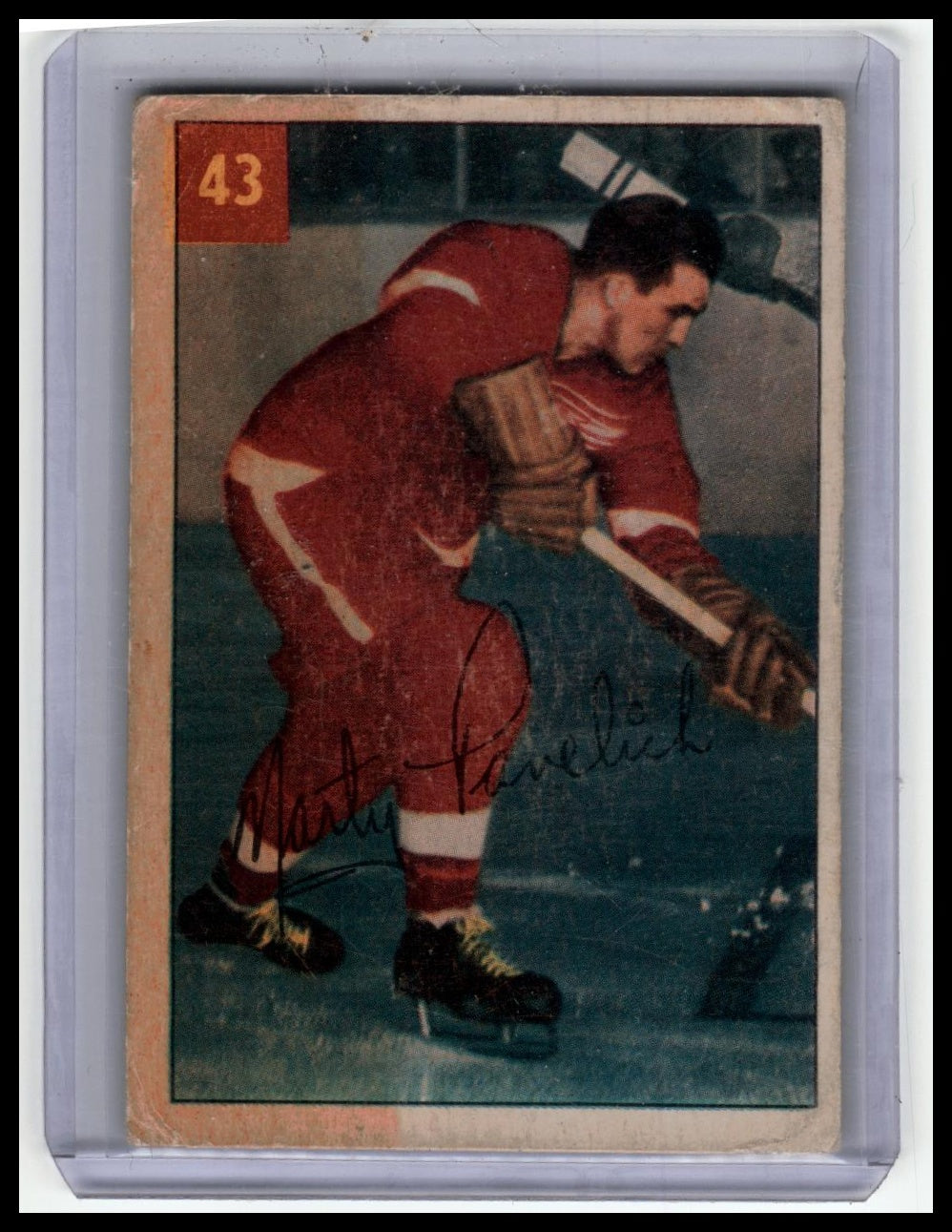 1954-55 Parkhurst #43 Marty Pavelich