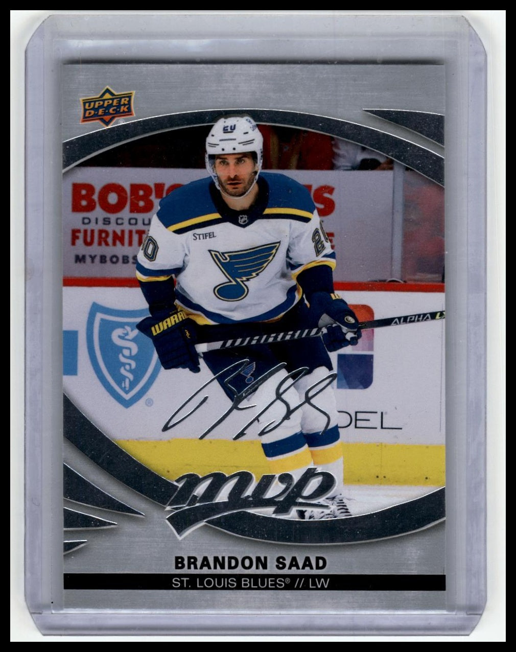 2023-24 Upper Deck MVP #178 Brandon Saad Silver Script