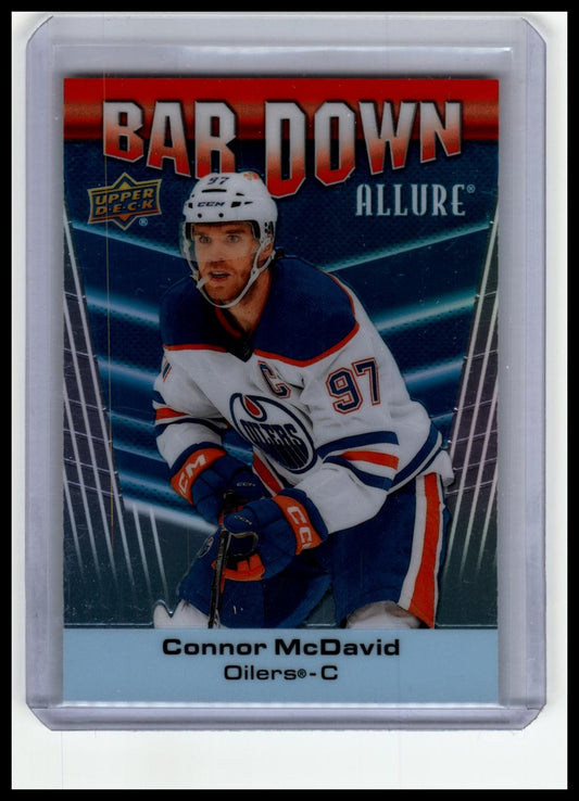 2023-24 Upper Deck Allure #BD-5 Connor McDavid Bar Down - Green #/249