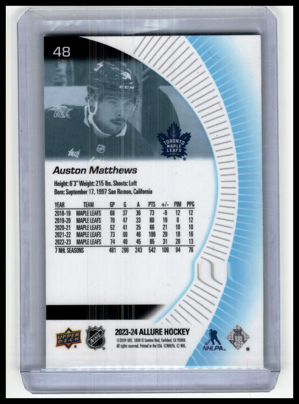 2023-24 Upper Deck Allure #48 Auston Matthews