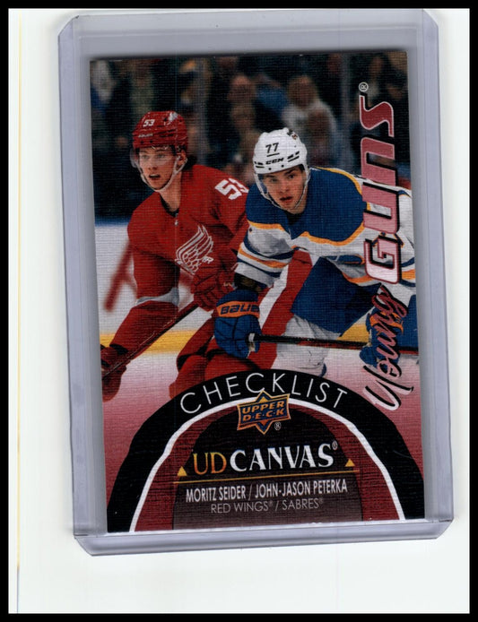 2021-22 Upper Deck #C390 Moritz Seider / John-Jason Peterka UD Canvas Black