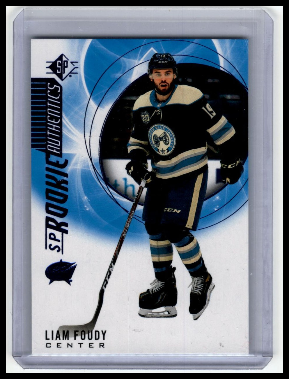 2020-21 SP #105 Liam Foudy Blue