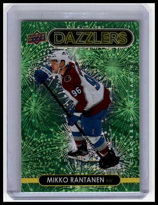 2021-22 Upper Deck #DZ-61 Mikko Rantanen Dazzlers Blue