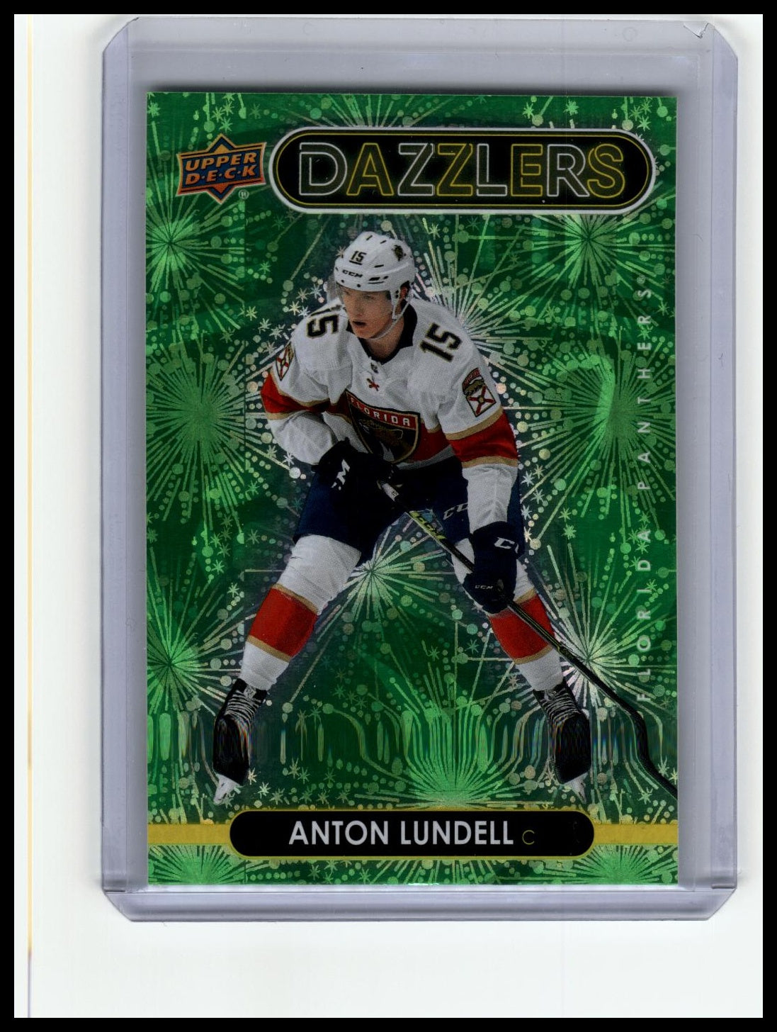 2023-24 Upper Deck DZ-116 Anton Lundell Dazzler