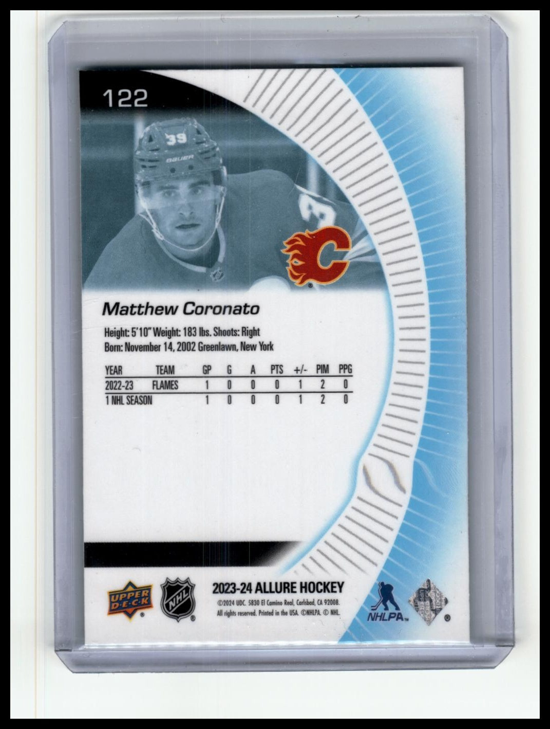 2023-24 Upper Deck Allure #122 Matthew Coronato