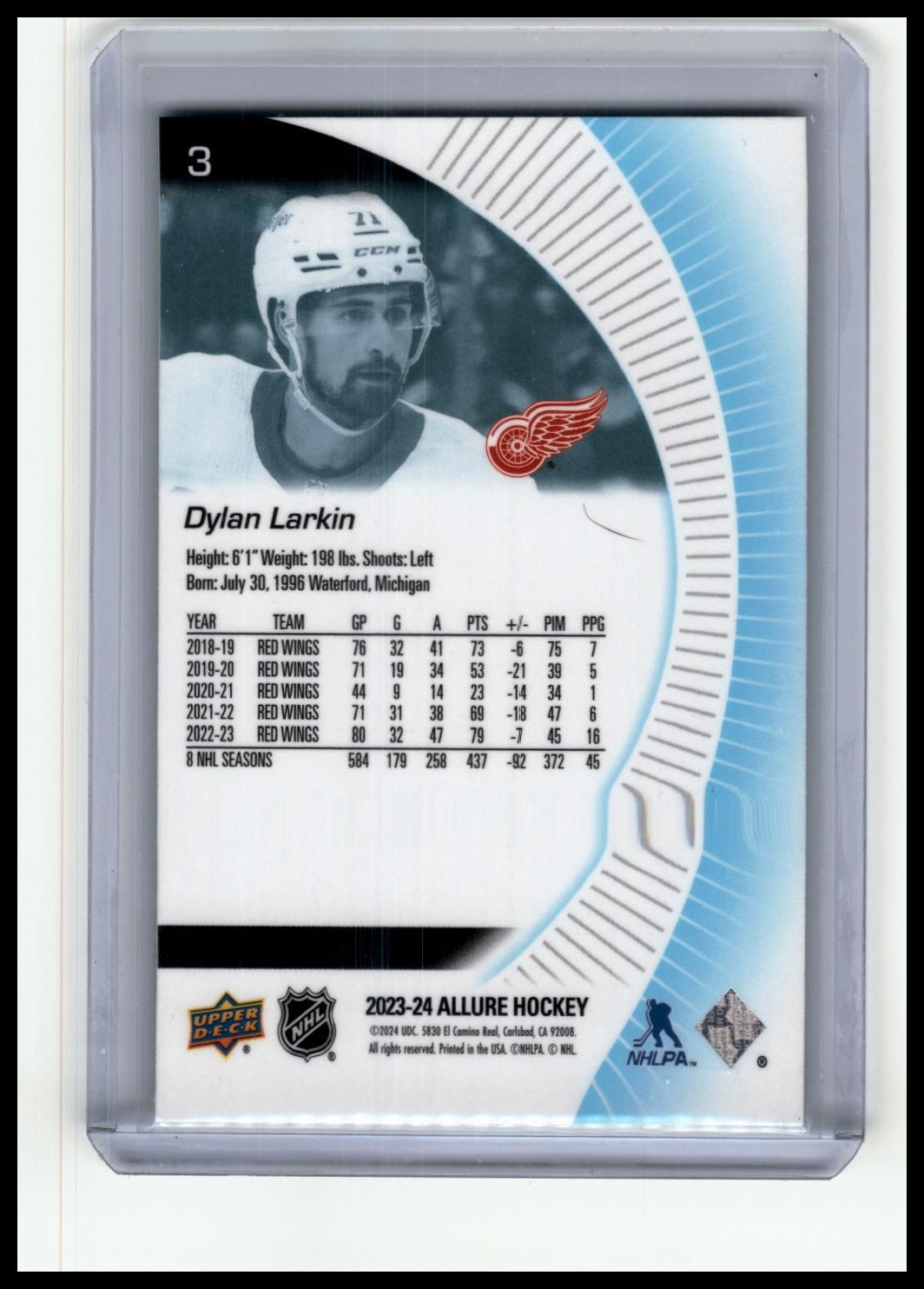 2023-24 Upper Deck Allure #3 Dylan Larkin