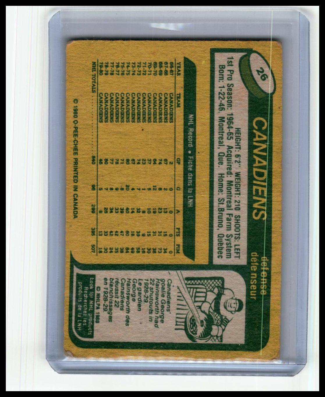 1980-81 Topps #26 Serge Savard
