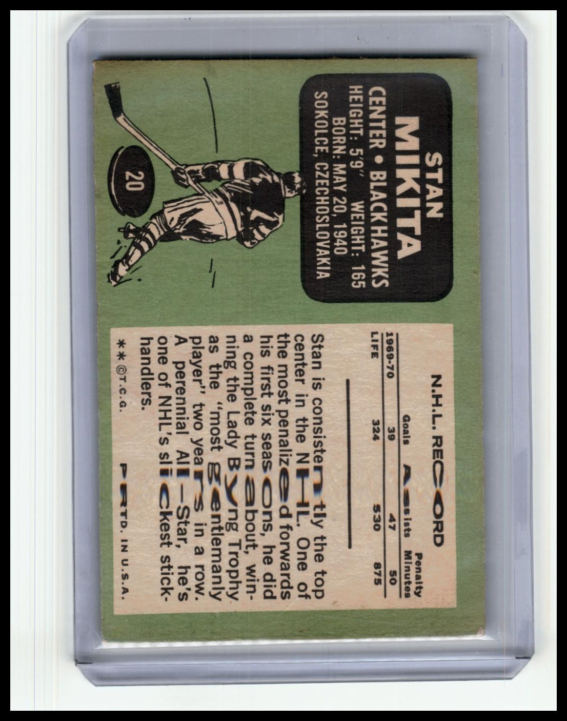 1970-71 Topps #20 Stan Mikita