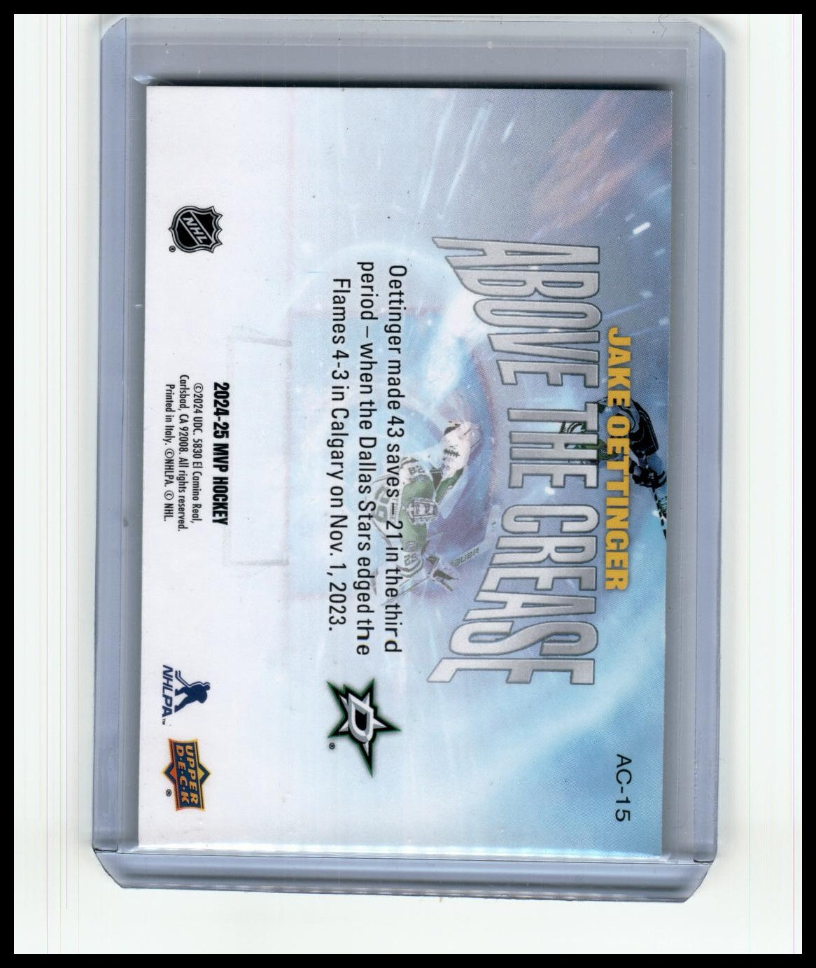 24 25 Upper Deck Jake Ottenger #AC 15