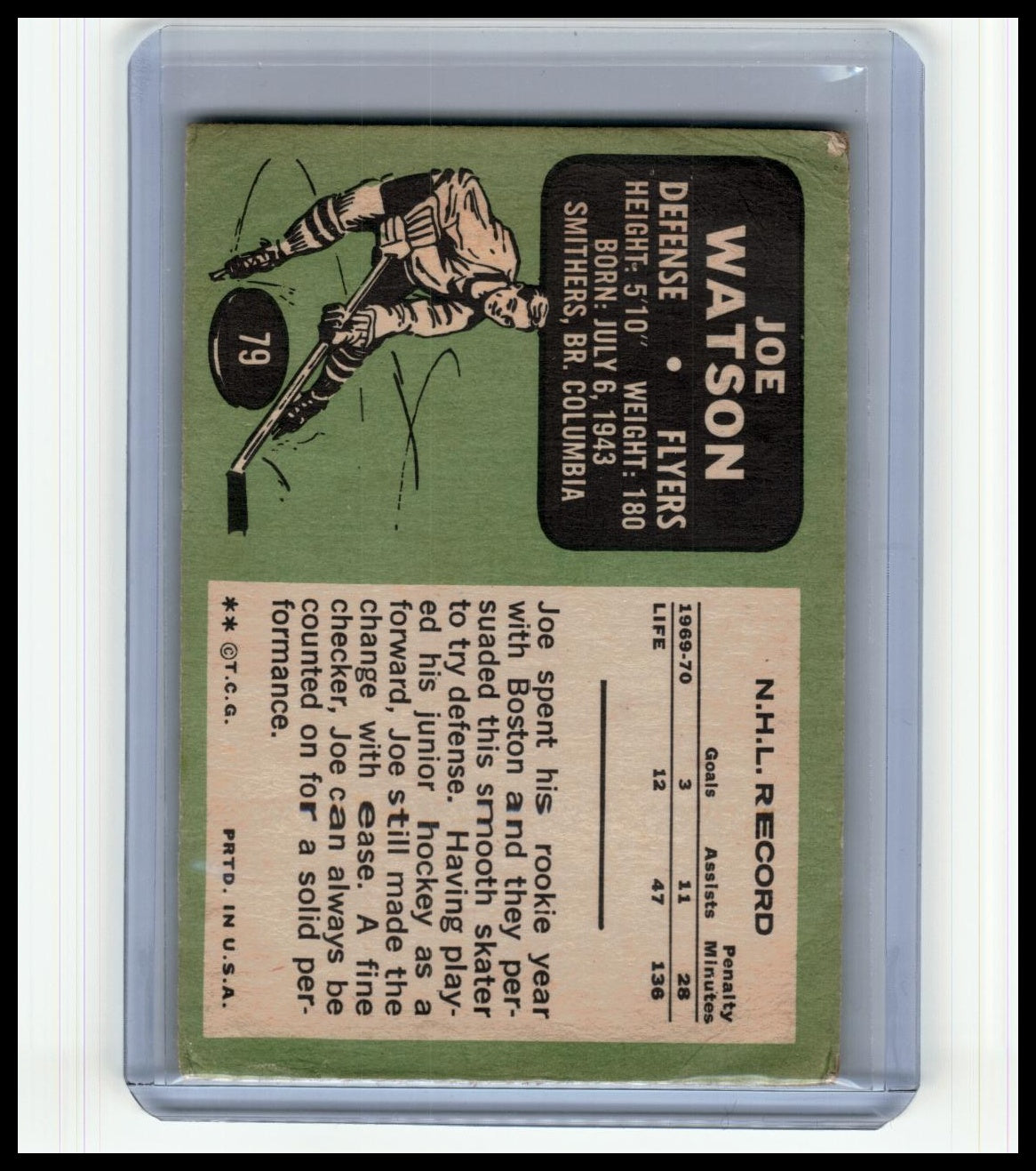 1970-71 Topps #79 Joe Watson