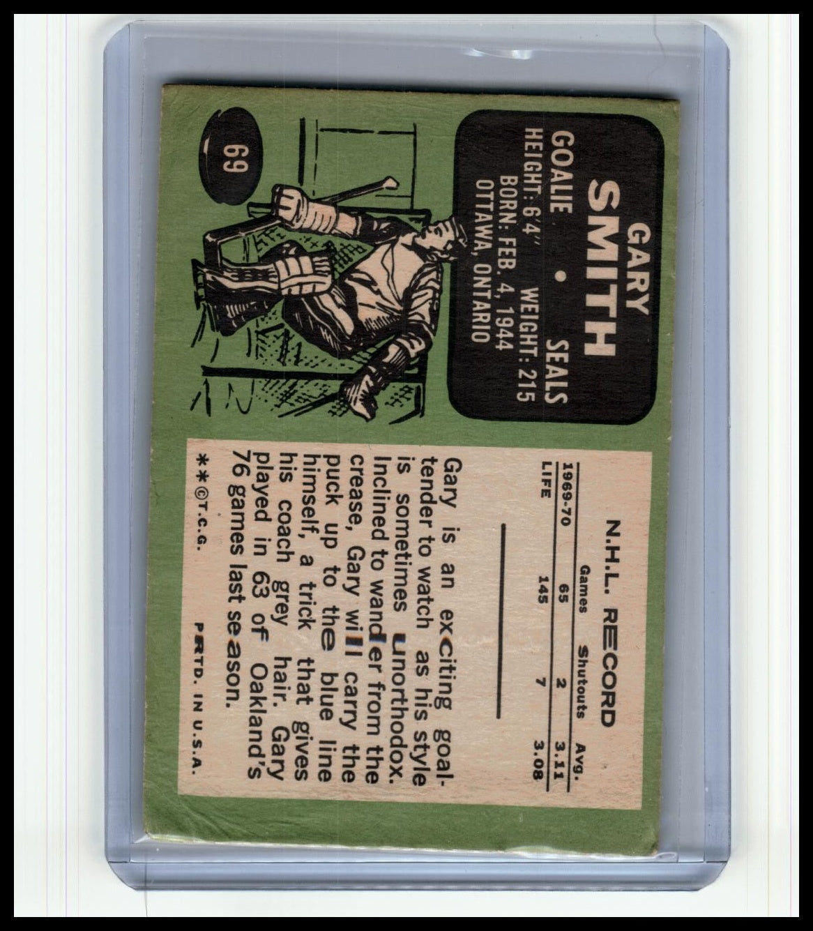 1970-71 Topps #69 Gary Smith