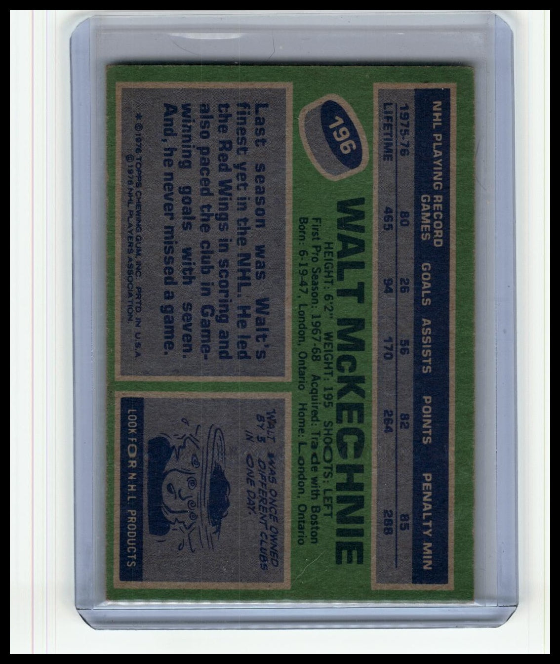 1976-77 Topps #196 Walt McKechnie