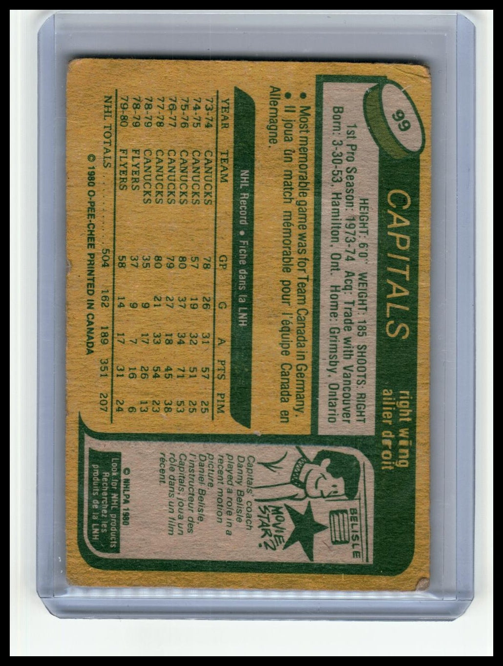 1980-81 Topps #99 Dennis Ververgaert