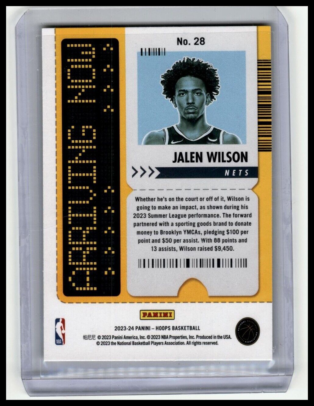 2023-24 Hoops #28 Jalen Wilson Arriving Now