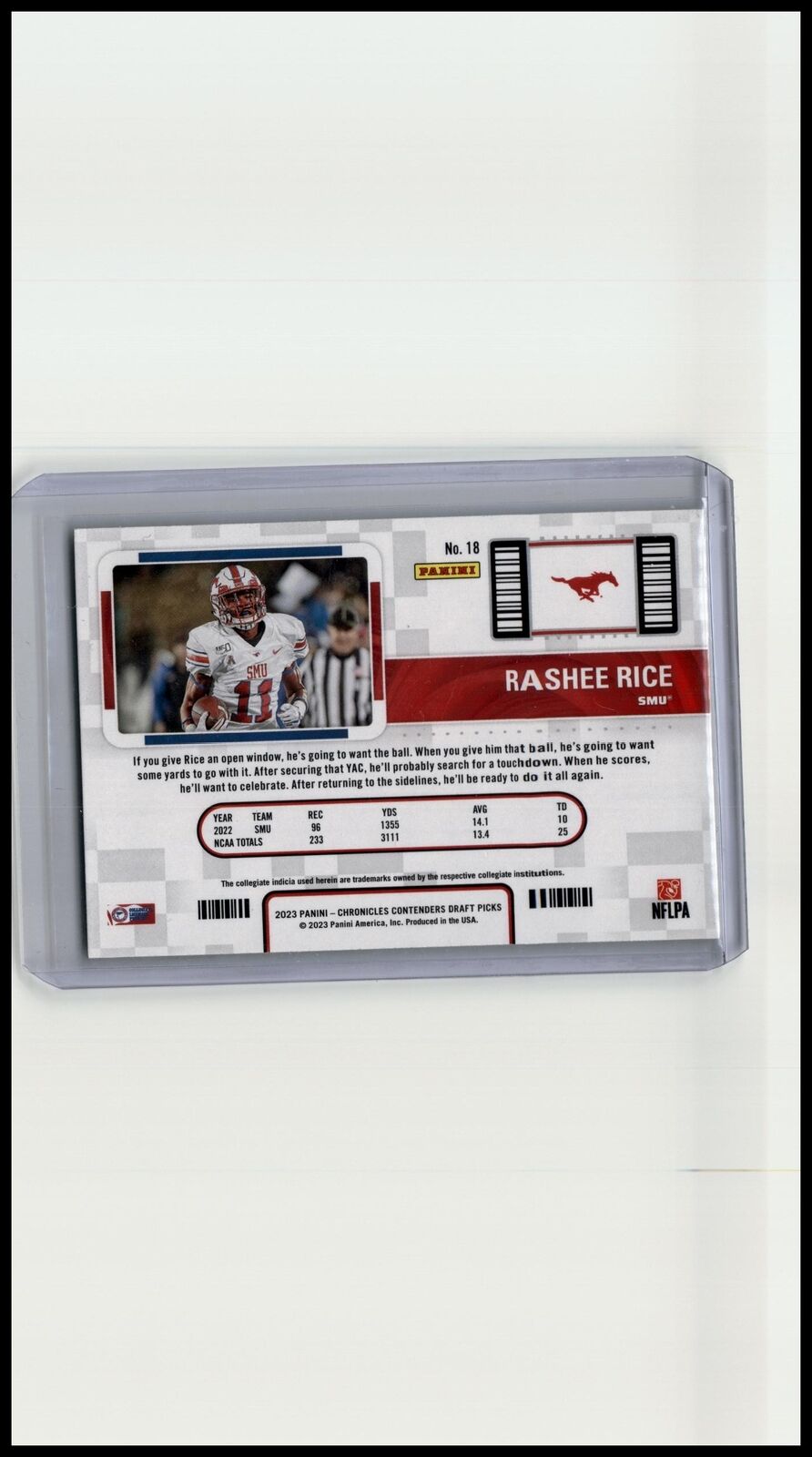 2023 Panini Chronicles Rashee Rice Contenders College Ticket