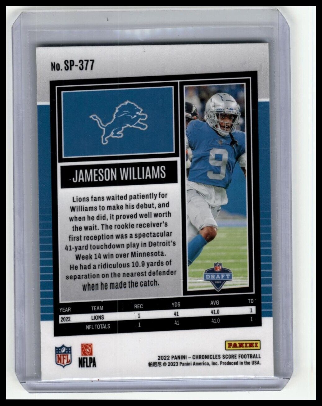 Jameson Williams - Score Premium Rookies