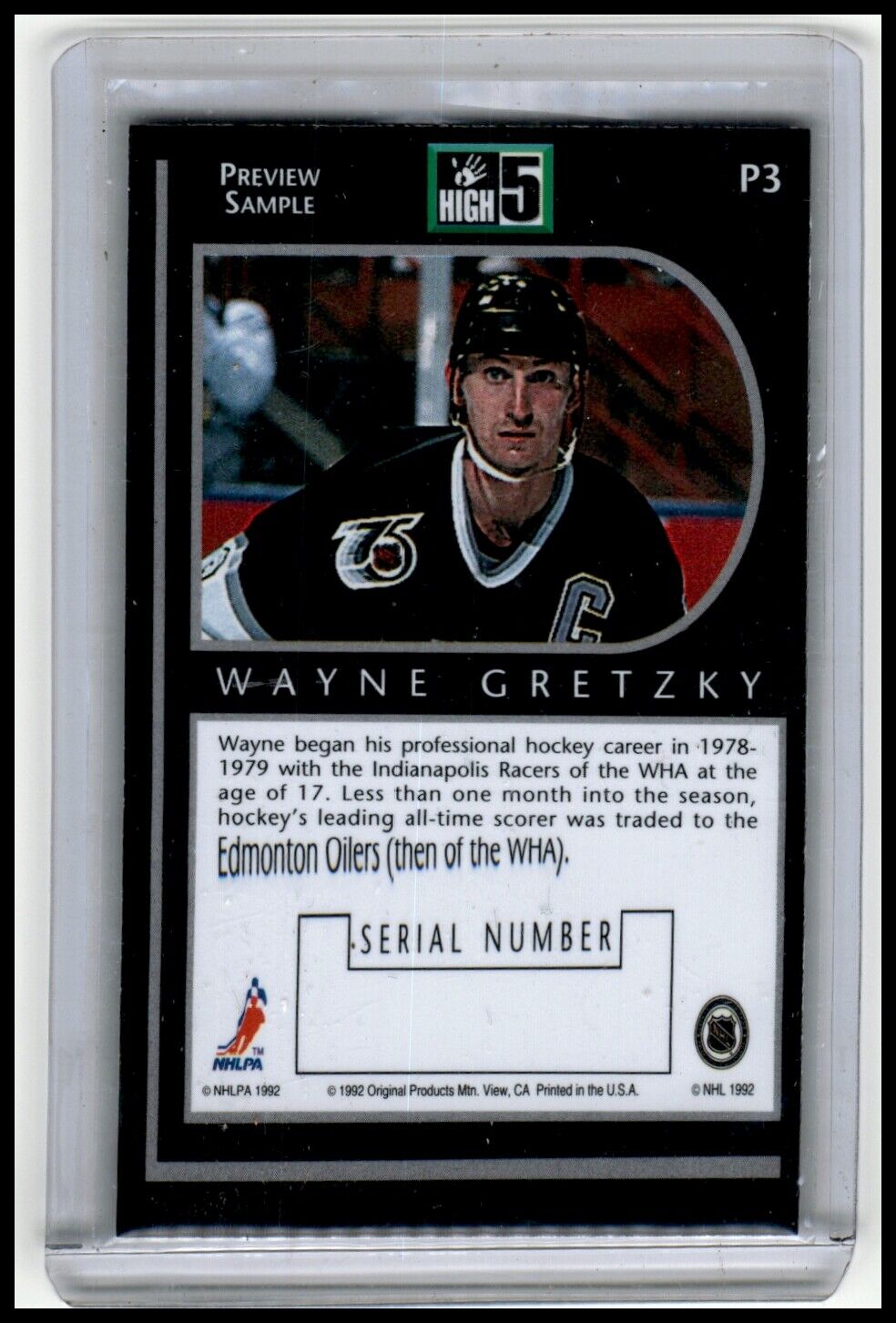 1992 High-5 Previews #P4 WAYNE GRETZKY