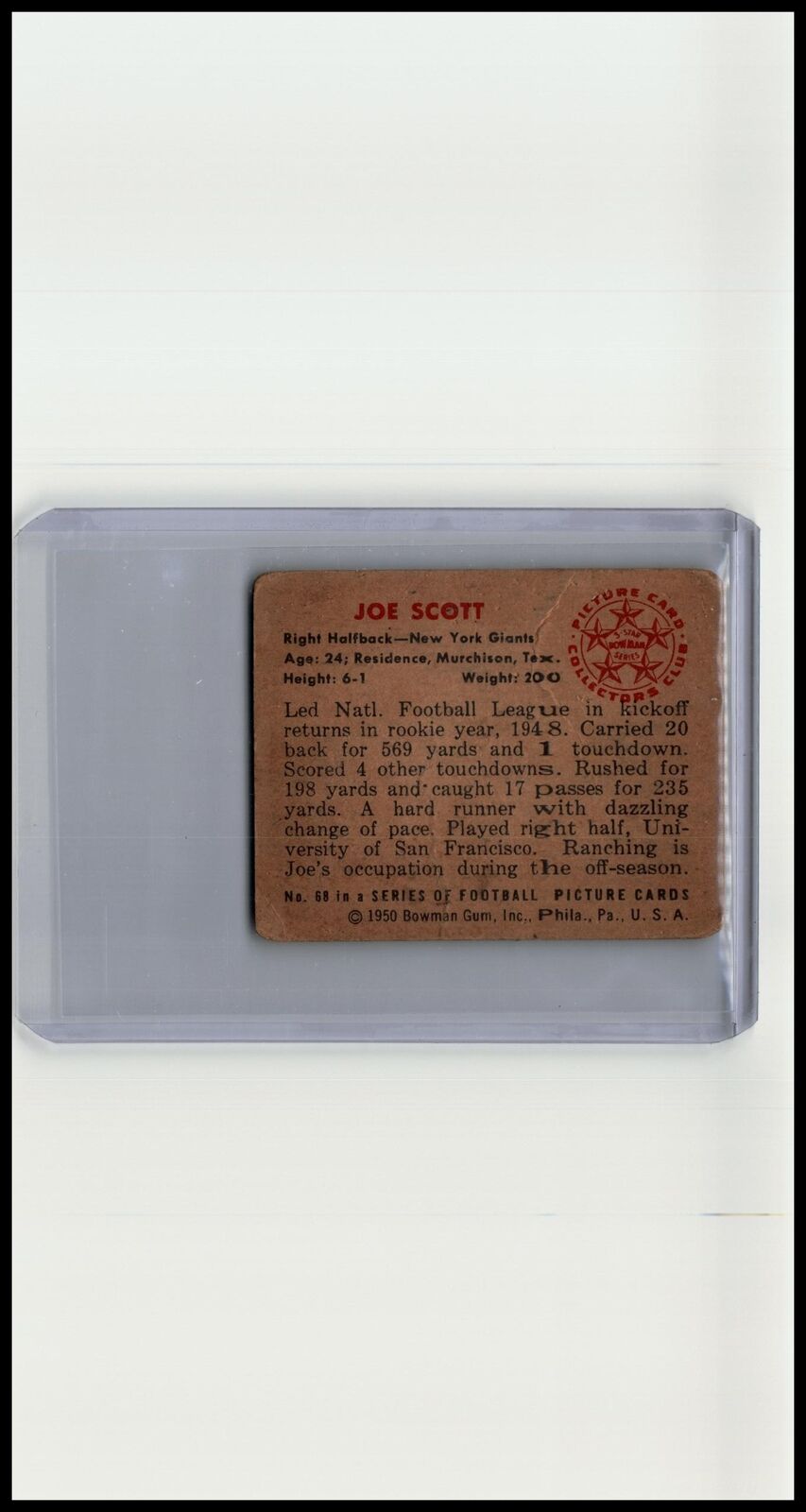 JOE SCOTT-1950-BOWMAN