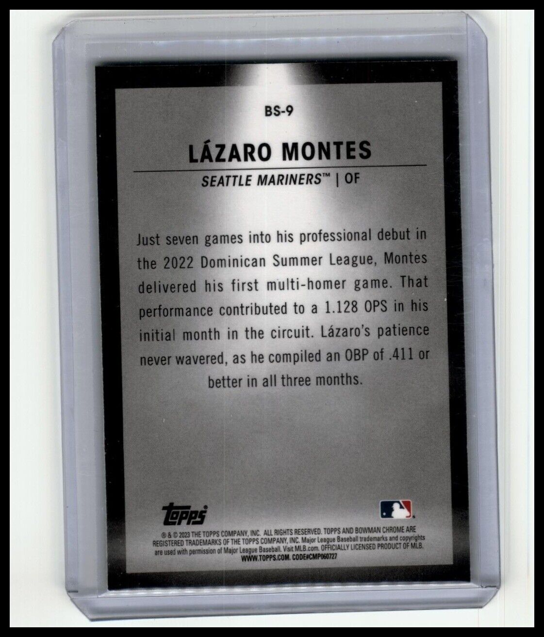 2023 Bowman #BS-9 Lazaro Montes Bowman Spotlights