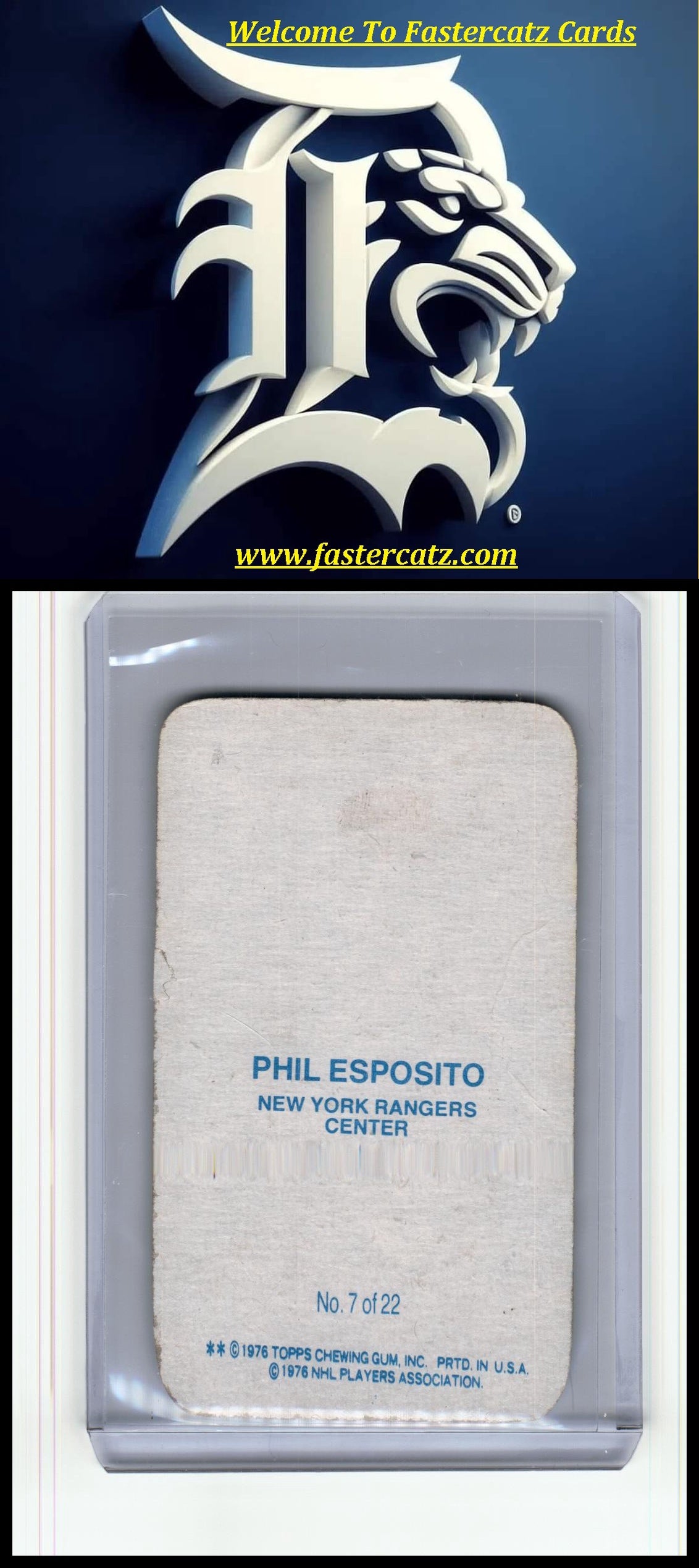 1976 Phil Esposito rounded corners