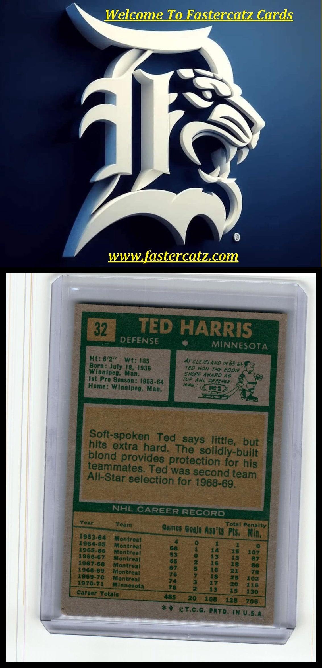 1971-72 Topps #32 Ted Harris
