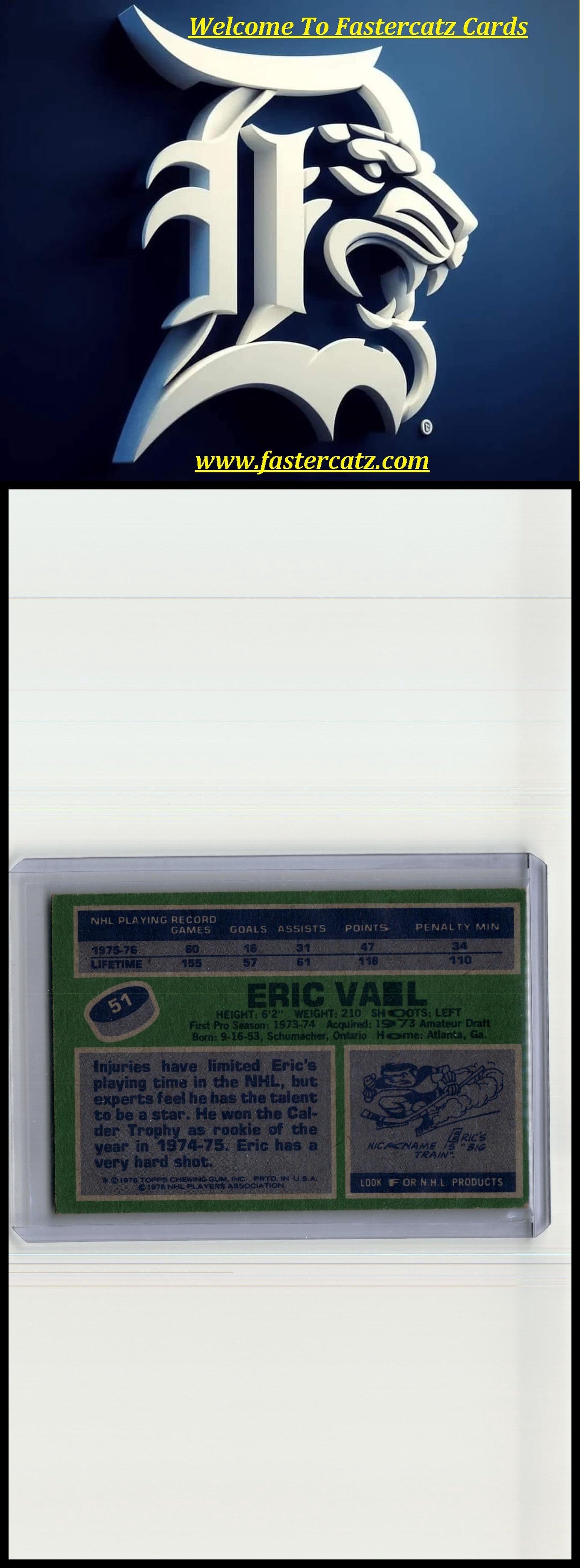 1976-77 Topps #51 Eric Vail