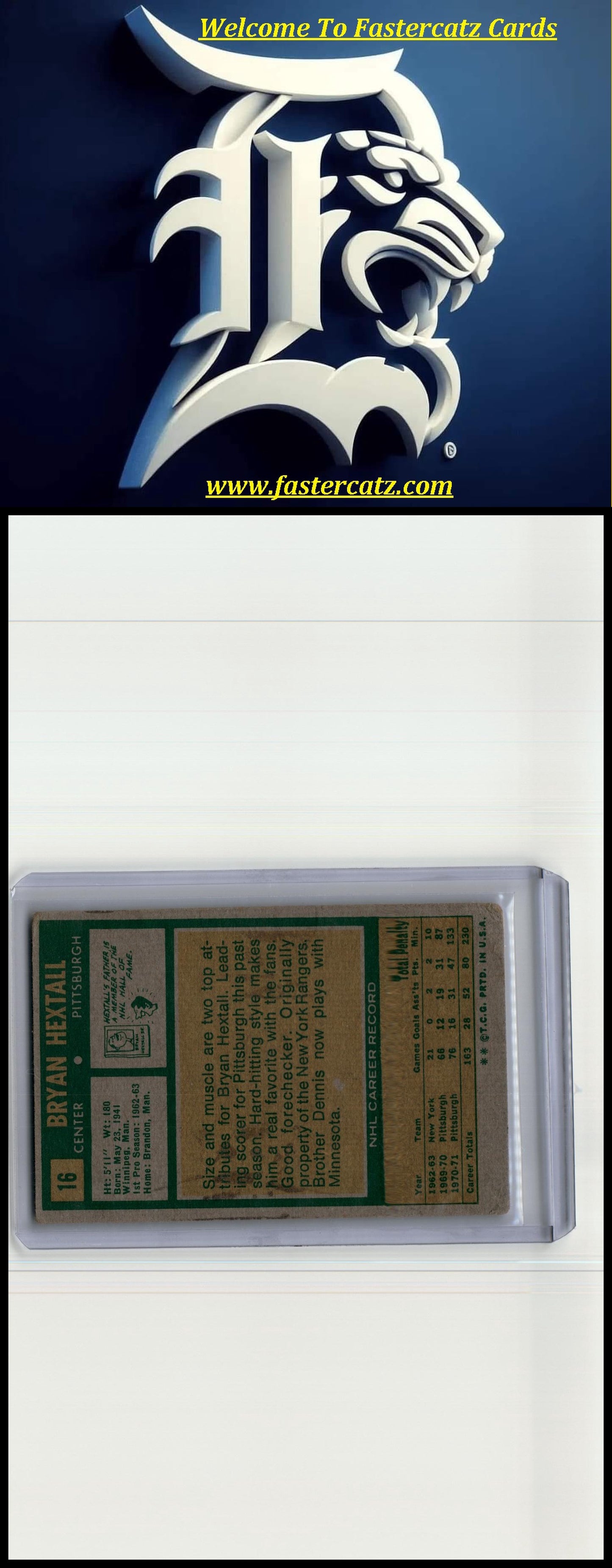 1971-72 Topps #16 Bryan Hextall
