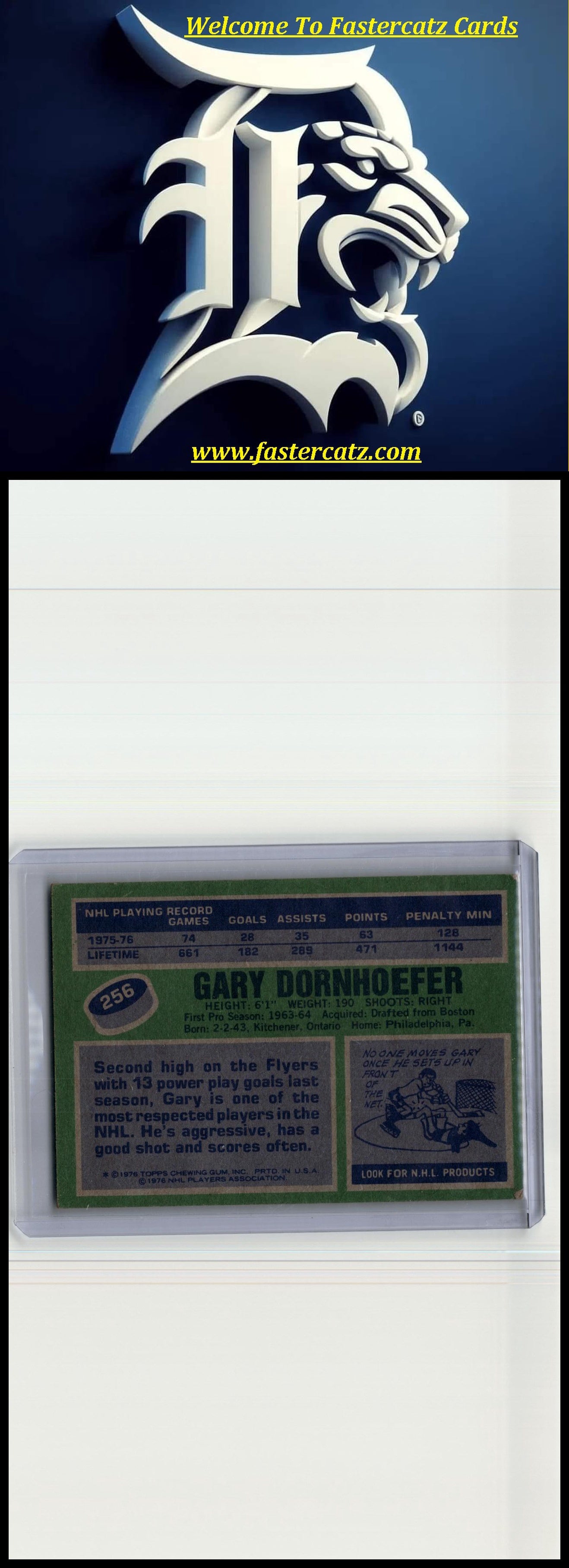 1976-77 Topps #256 Gary Dornhoefer