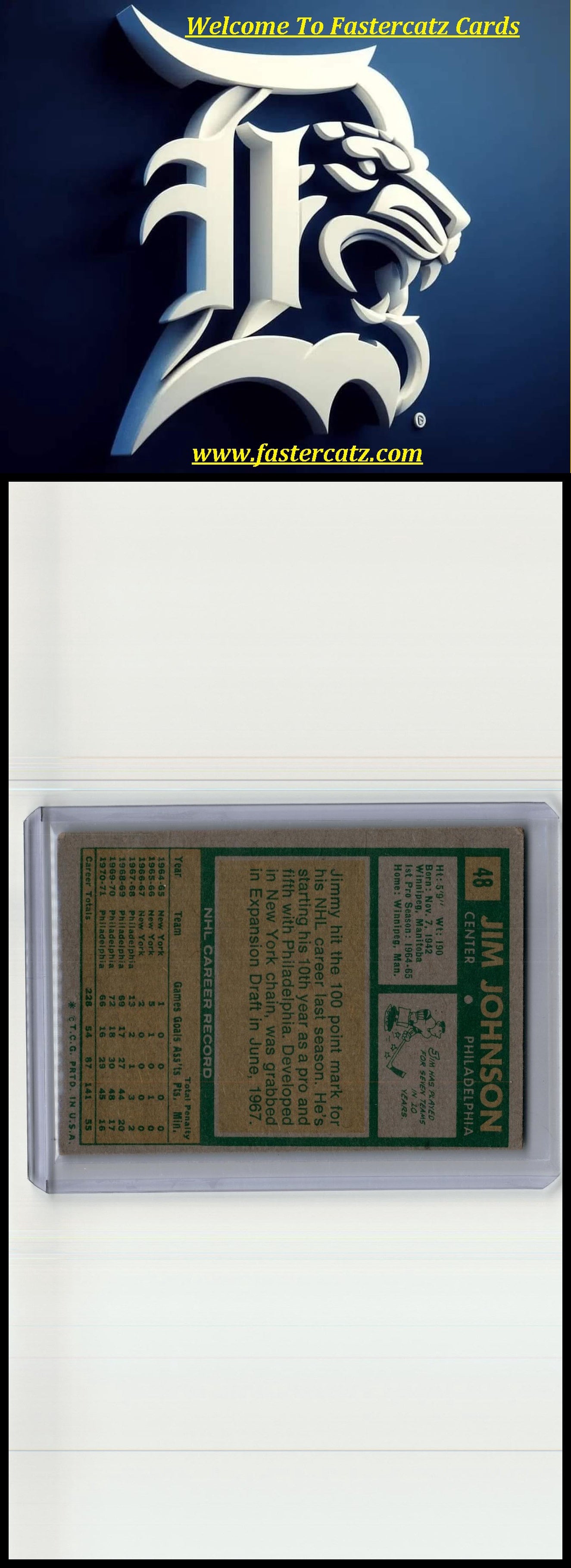 1971-72 Topps #48 Jim Johnson