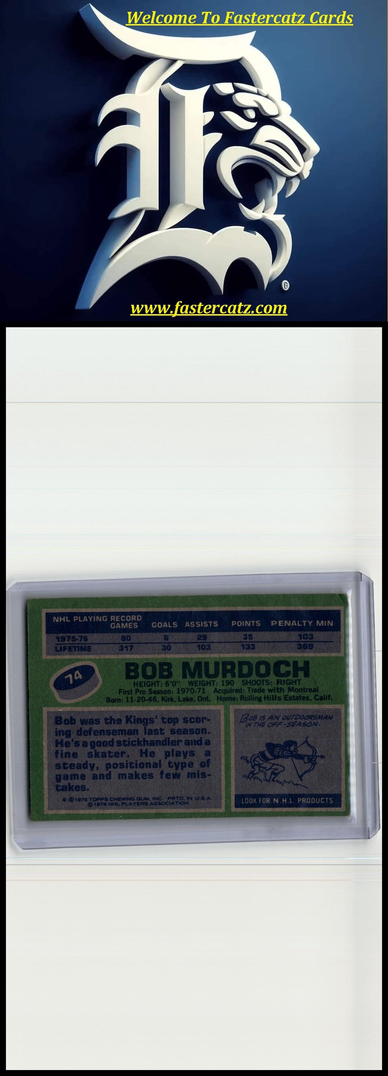 1976-77 Topps #74 Bob Murdoch