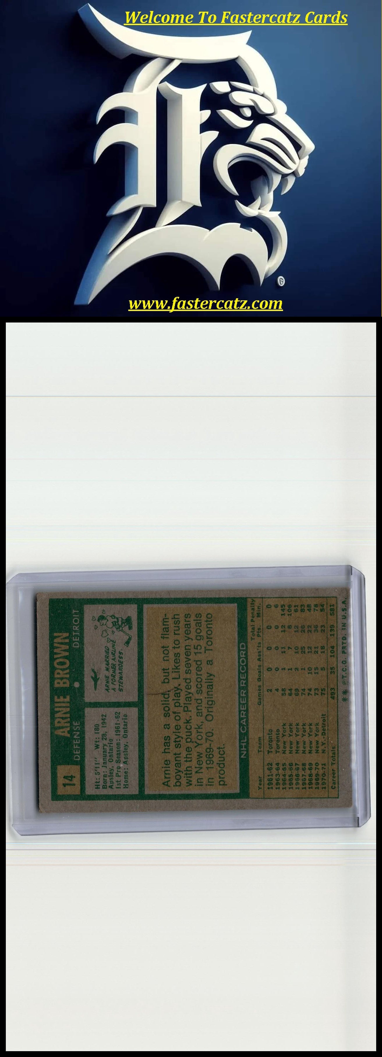1971-72 O-Pee-Chee #14 Arnie Brown